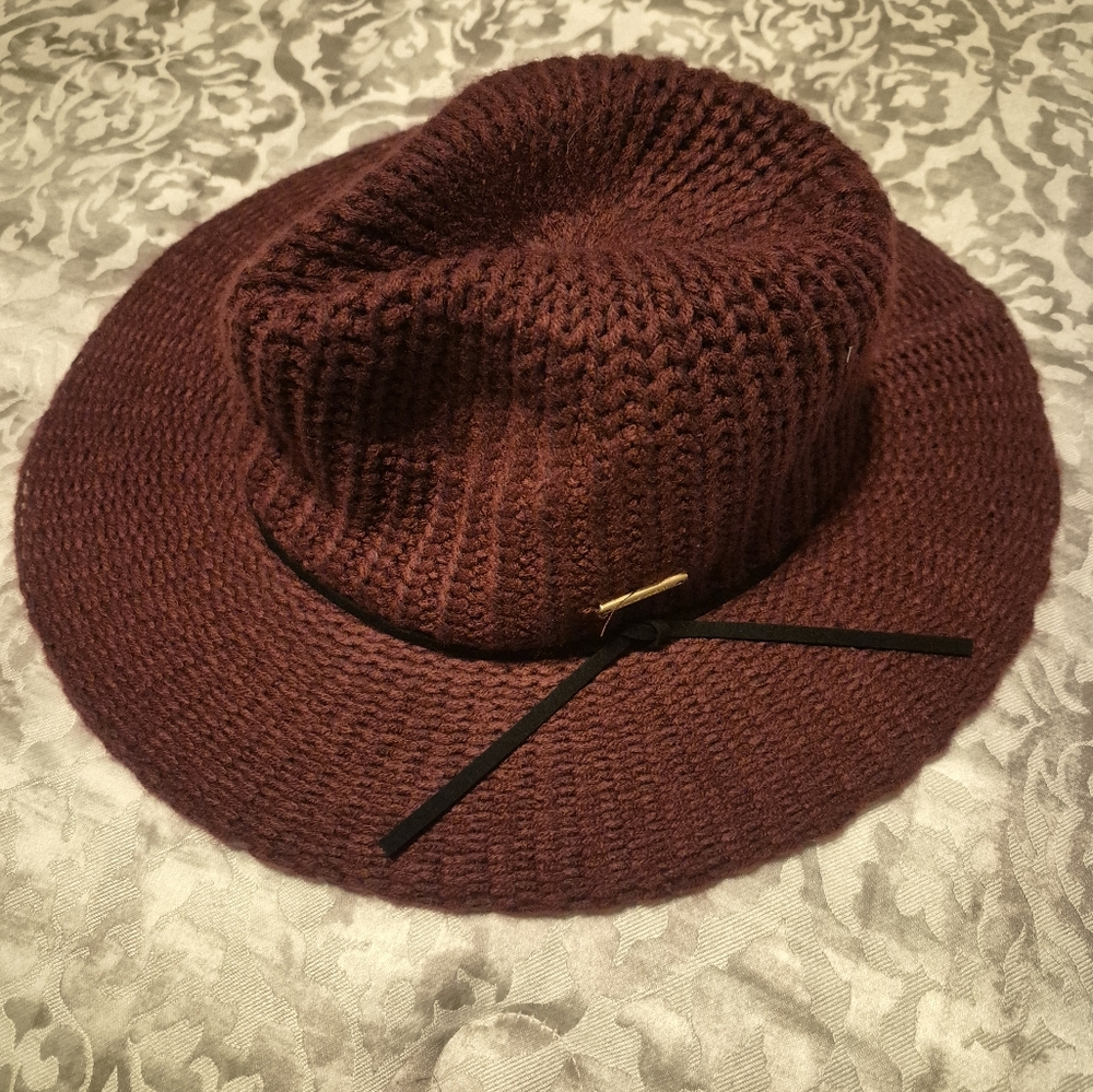 Nine West Burgundy Knit Women's Hat